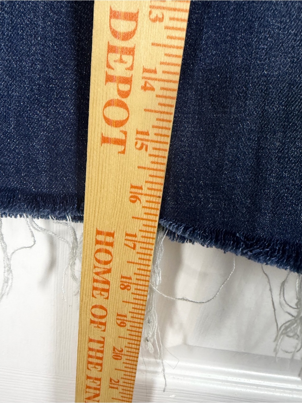 J. Crew Indigo Denim Mini Skirt with Frayed Hem - Picture 4 of 4